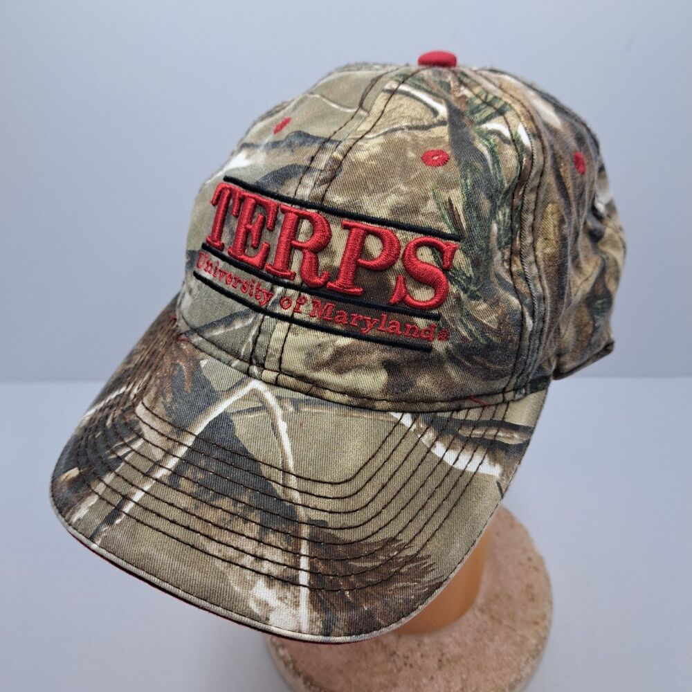 Vintage The Game Maryland Terrapins Terps Hat Camo College Strapback Baseball